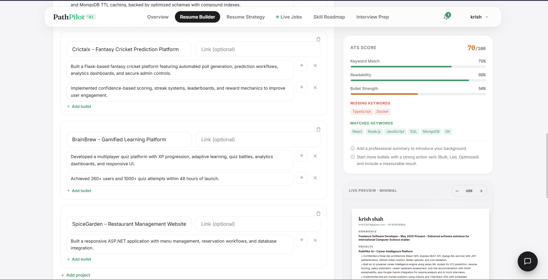 Resume Builder